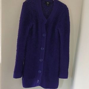 Mossimo Knitted Purple Cardigan